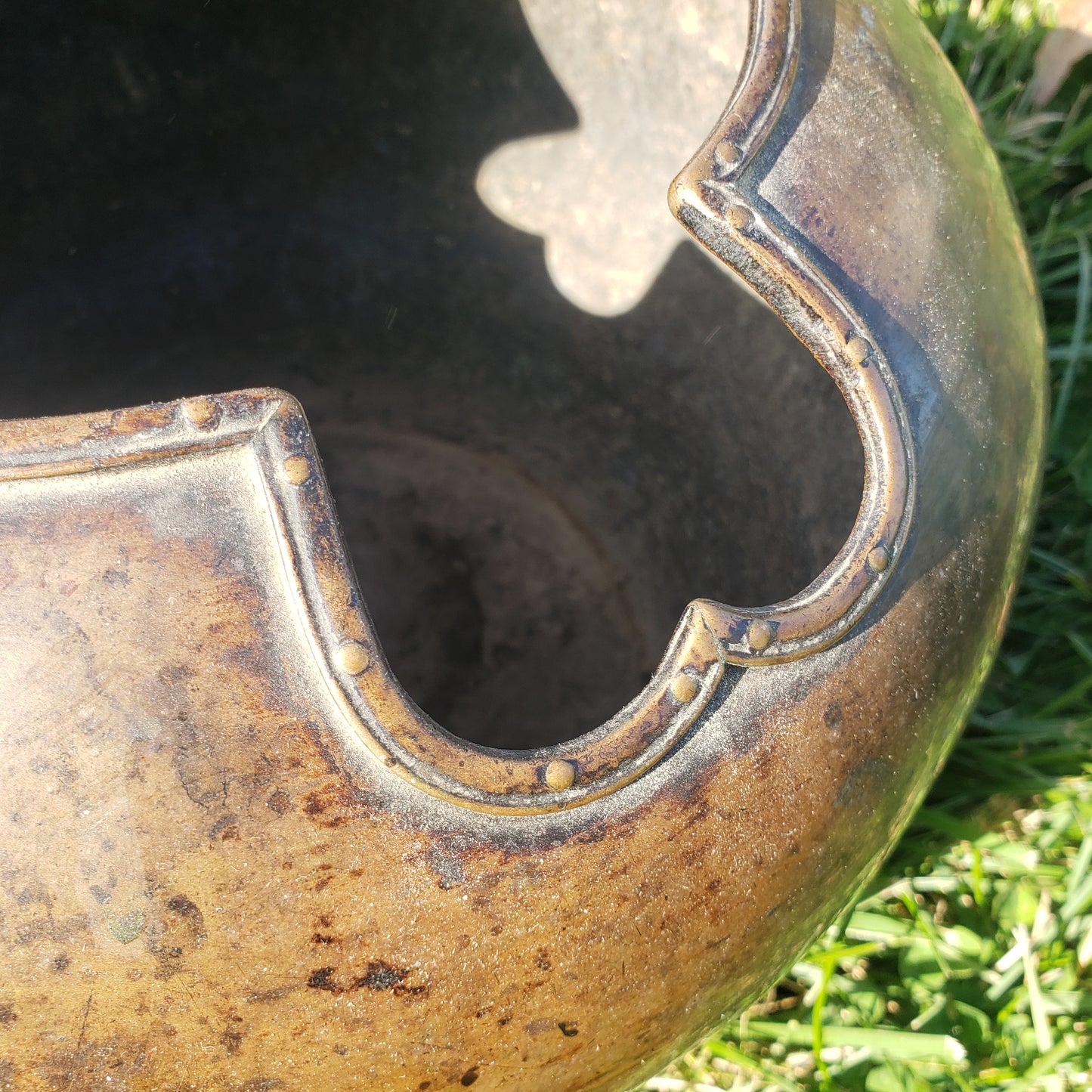 Antique Japanese fine quality metal vessel with handles