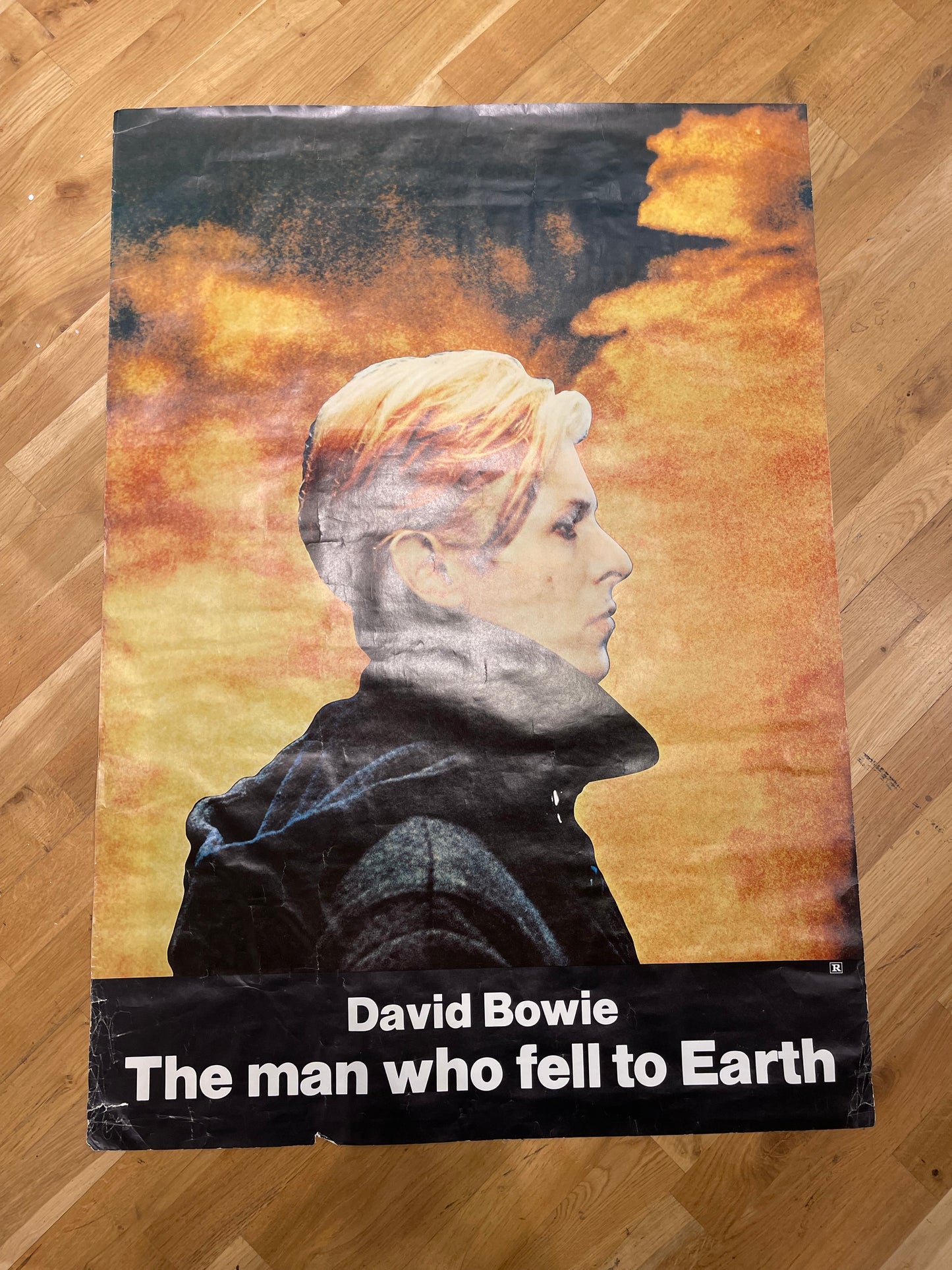 Vintage 1976 poster of “The man who fell to Earth” that starred David Bowie!
