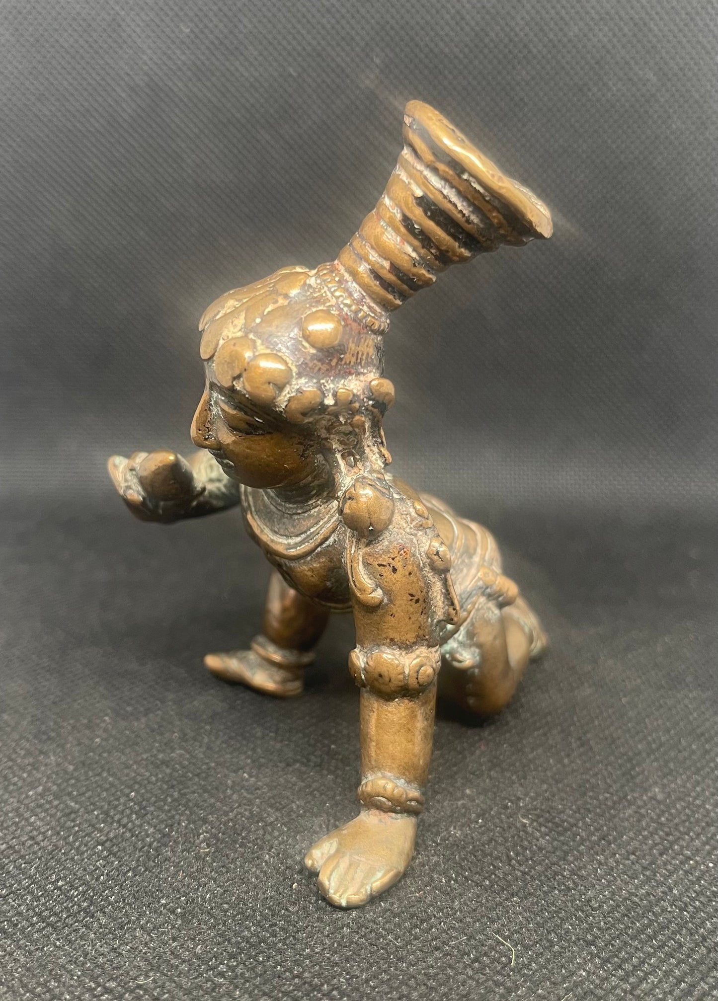 Antique Baby Crawling Krishna,Karnataka with a Deep Patina