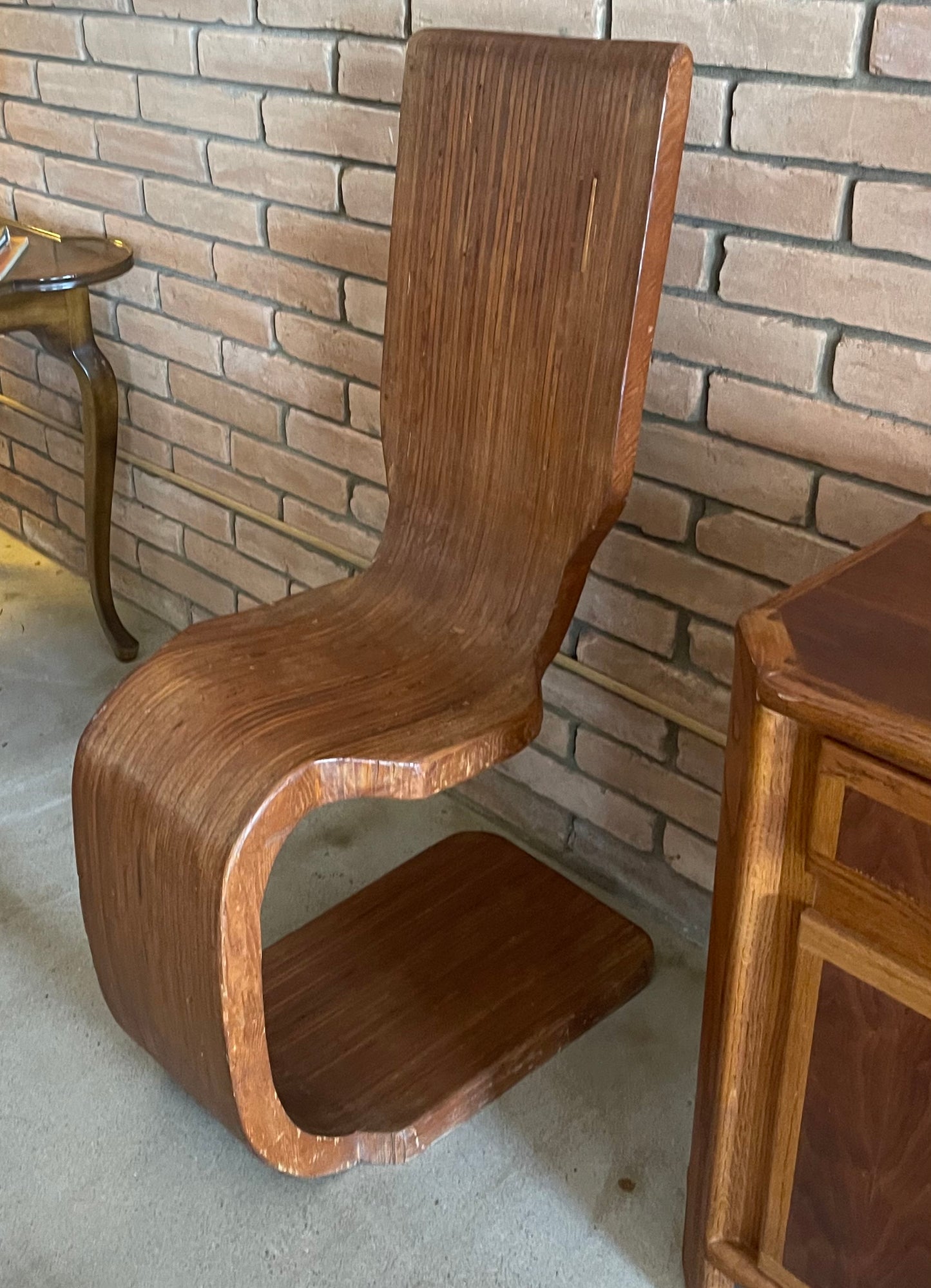 Vintage Mid-Century Bent-Wood Chair, American (unknown artist) ca 1950’s-60’s