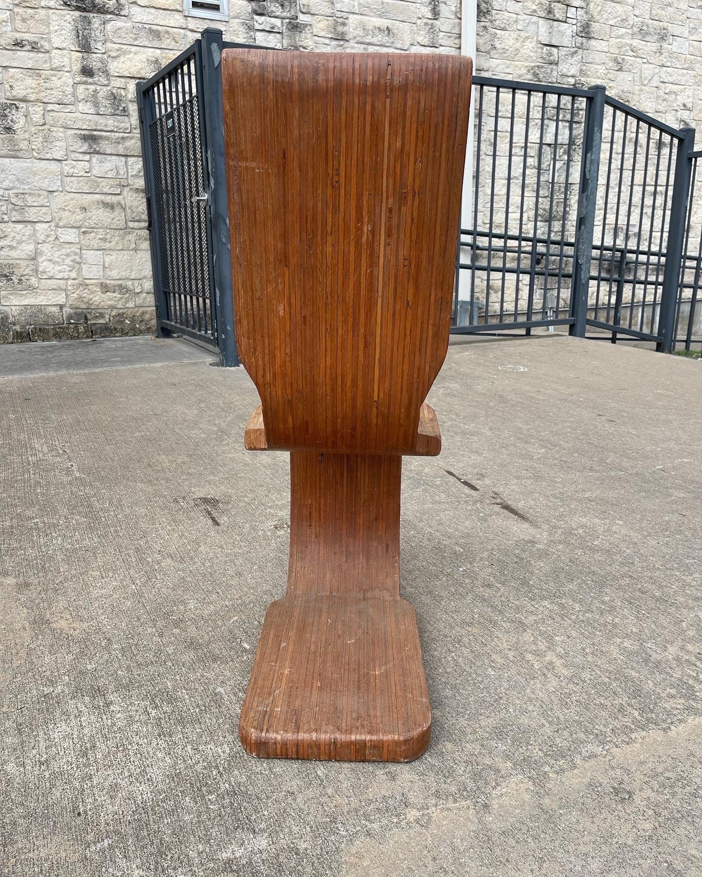 Vintage Mid-Century Bent-Wood Chair, American (unknown artist) ca 1950’s-60’s