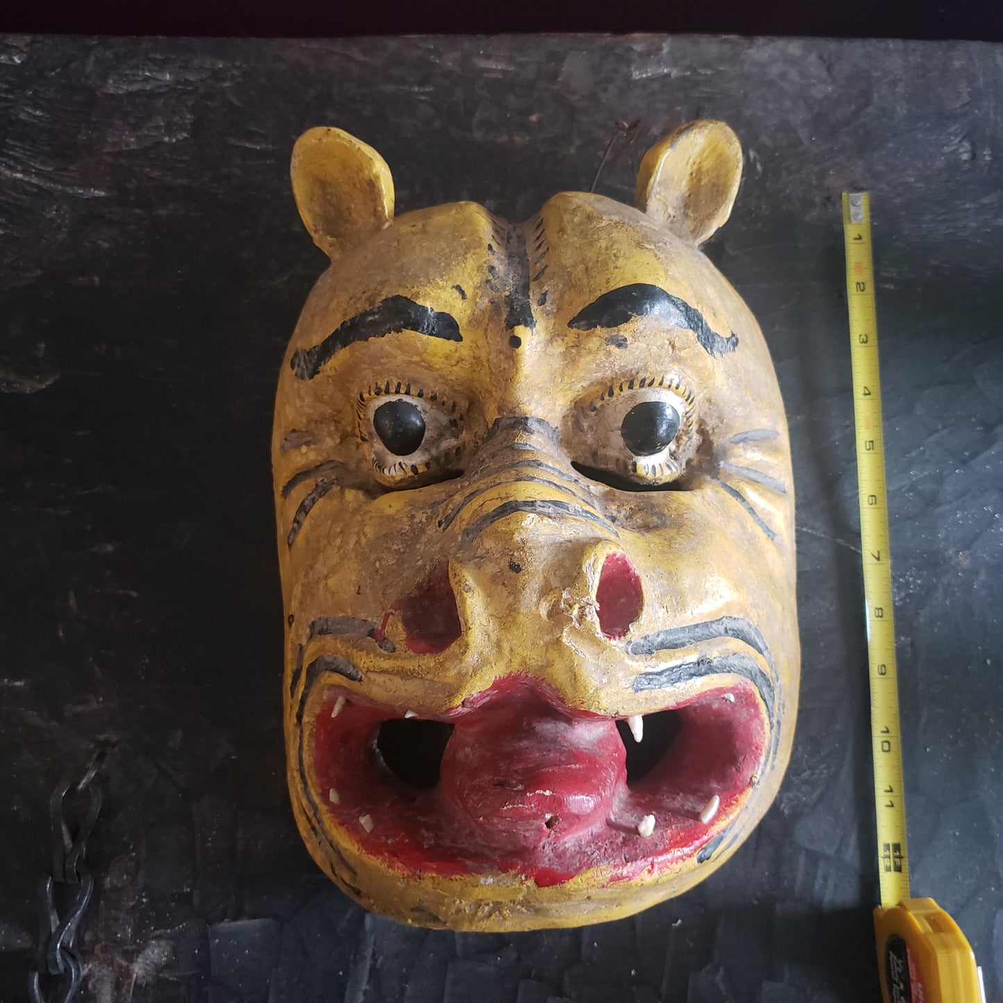 Old & Authentic Mexican Folk Art Mask. Tecuán. The Wild Beast Mexican Masks