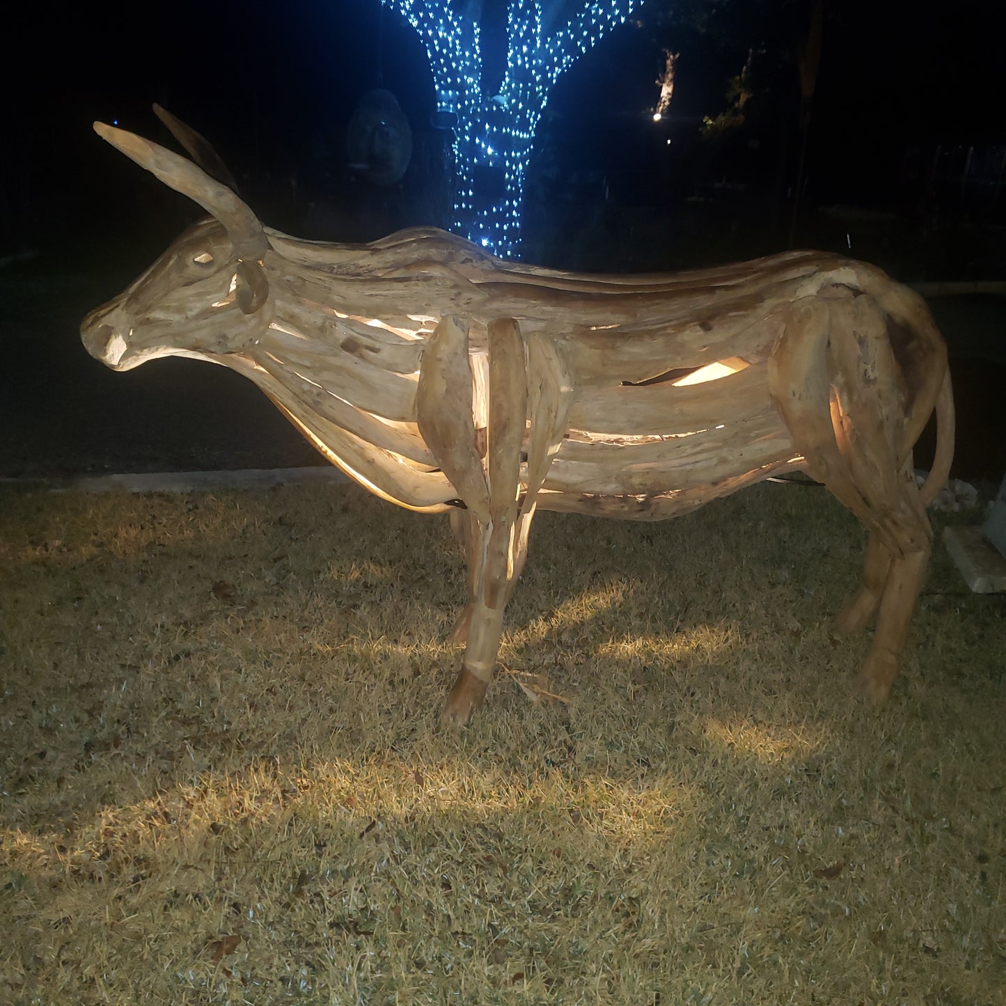 Large driftwood LongHorn Sculpture