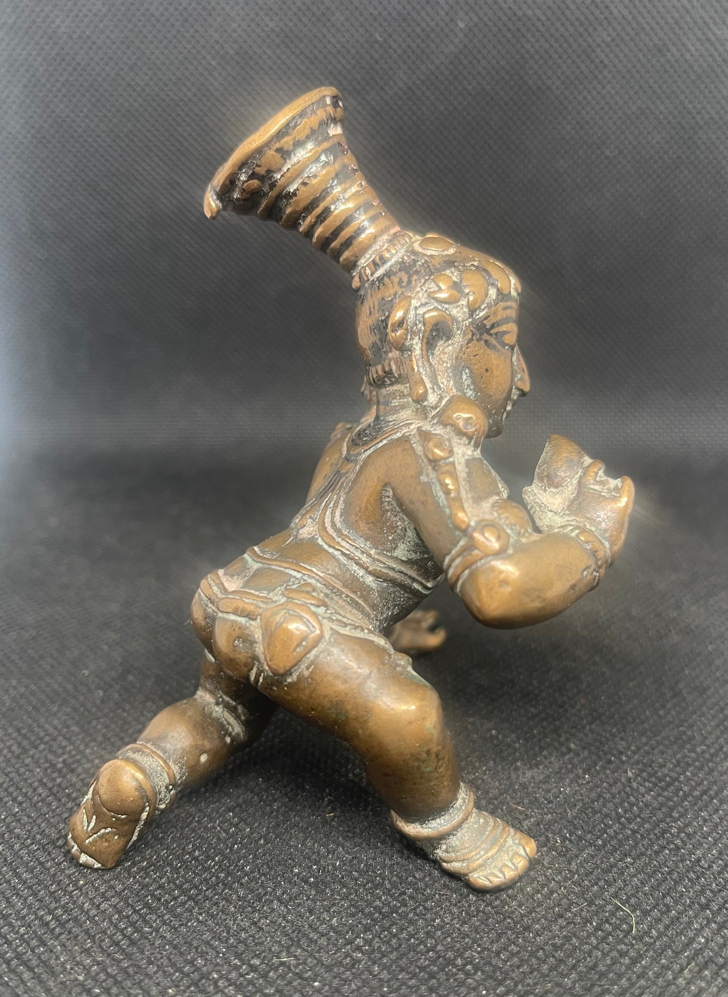 Antique Baby Crawling Krishna,Karnataka with a Deep Patina