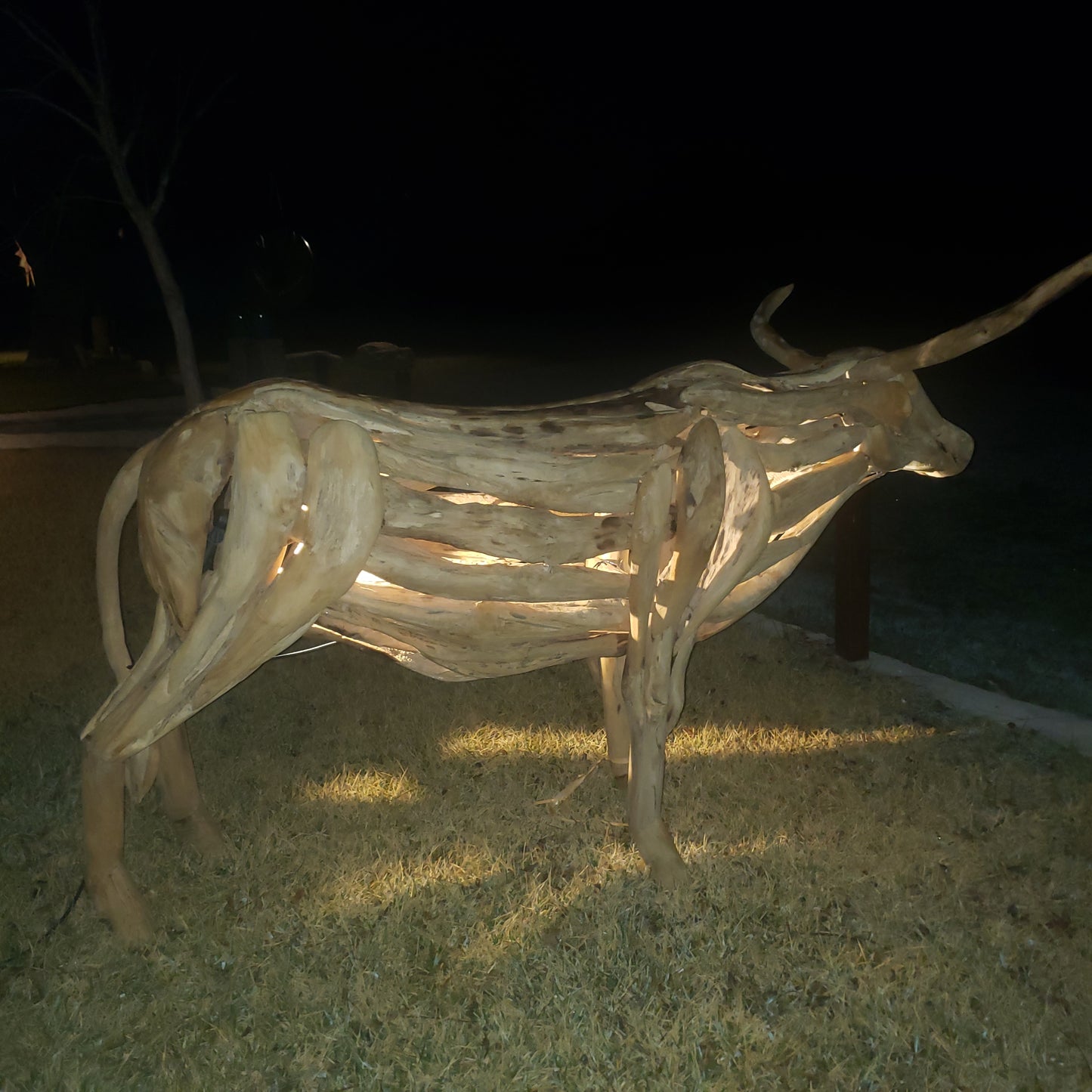Large driftwood LongHorn Sculpture