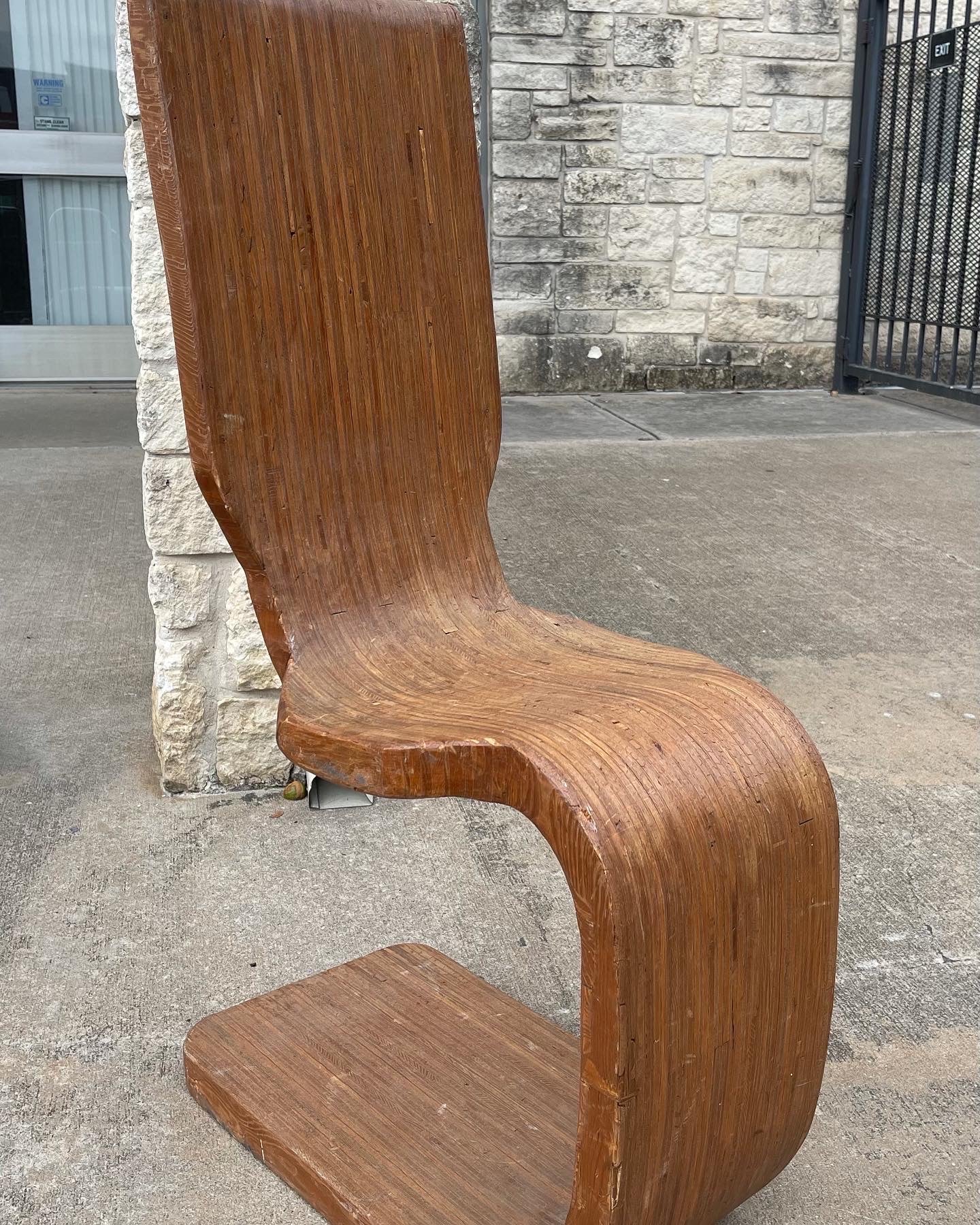 Vintage Mid-Century Bent-Wood Chair, American (unknown artist) ca 1950’s-60’s
