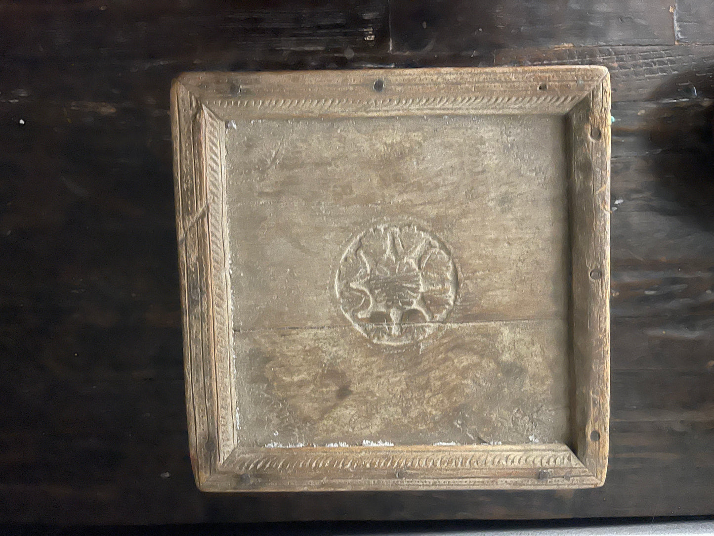 Antique Carved Solid Wood Table from the Swat Valley