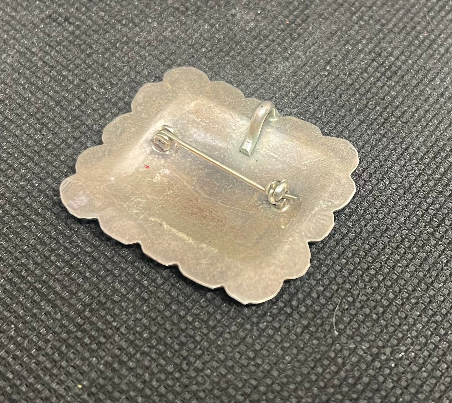 Vintage Sterling Silver Native American Pin & Pendant with Provenance