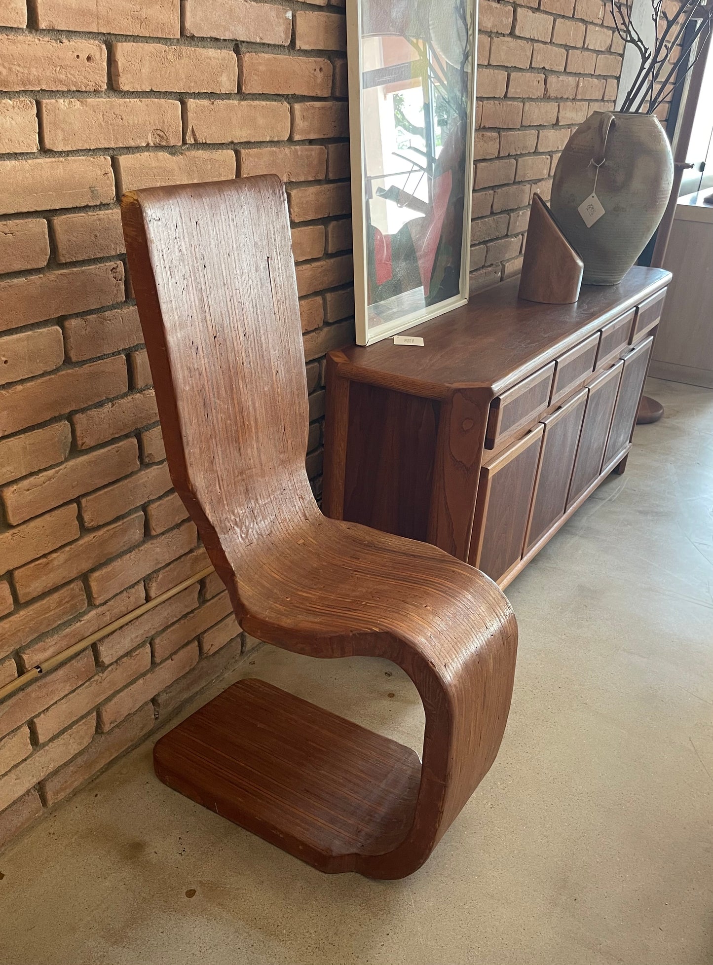 Vintage Mid-Century Bent-Wood Chair, American (unknown artist) ca 1950’s-60’s