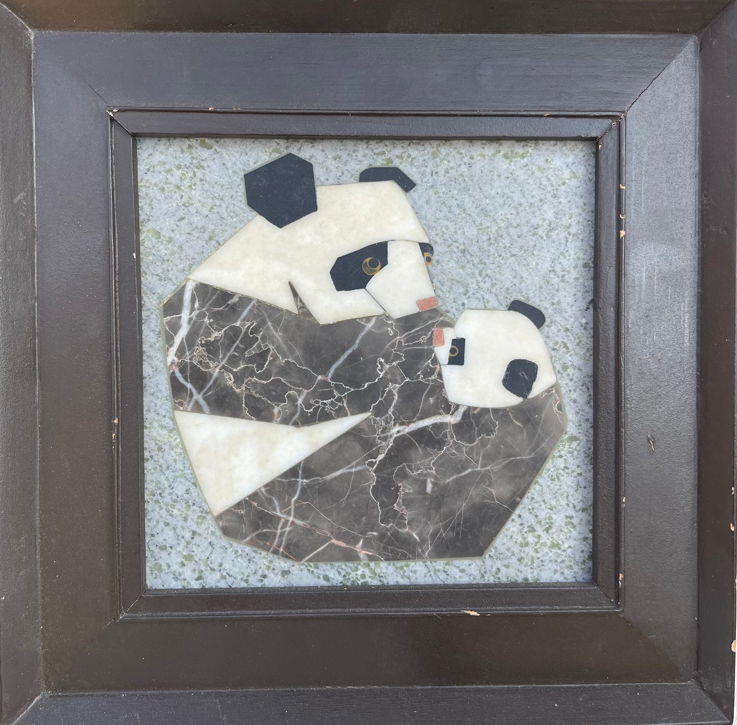 Antique Italian Pietra Dura with original frame