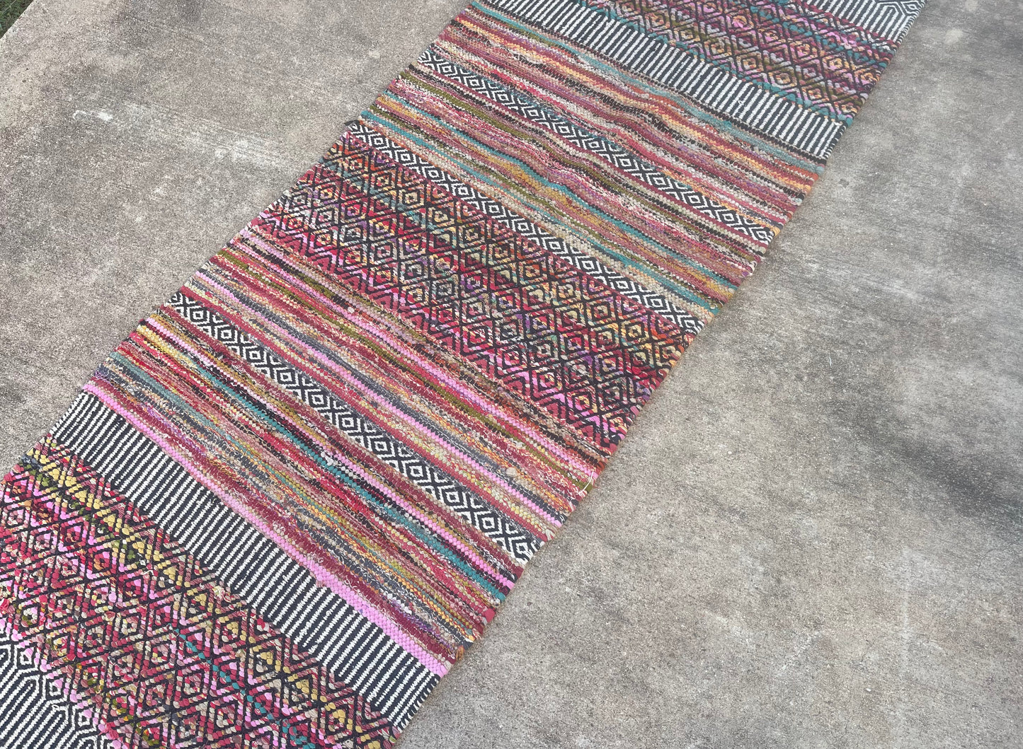 Antique Native American Rare Pueblo Servants Rug Circa 1875