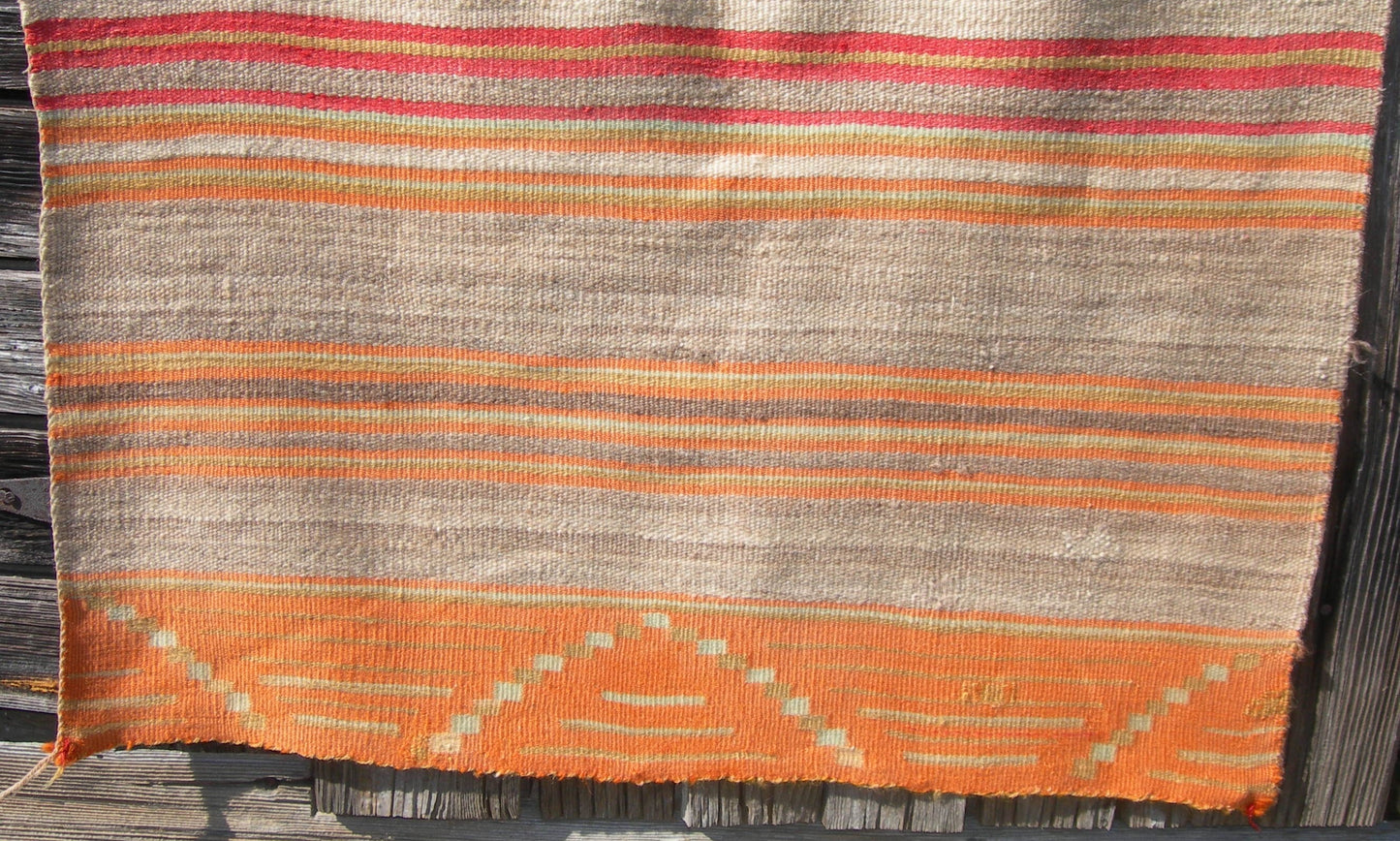 Late Classic Navajo Dine Wearing Blanket With Third Phase Chief's Blanket,Circa 1875/80
