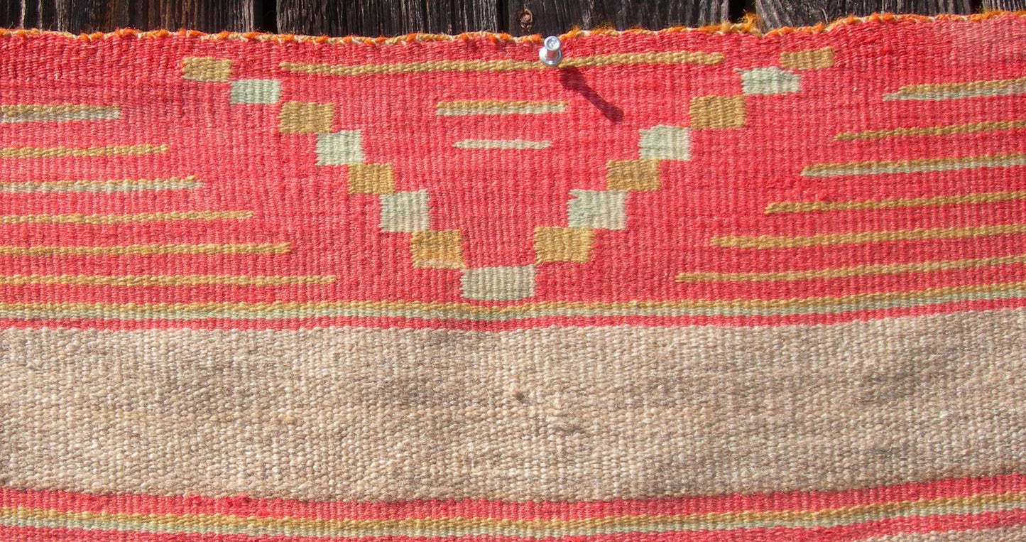Late Classic Navajo Dine Wearing Blanket With Third Phase Chief's Blanket,Circa 1875/80