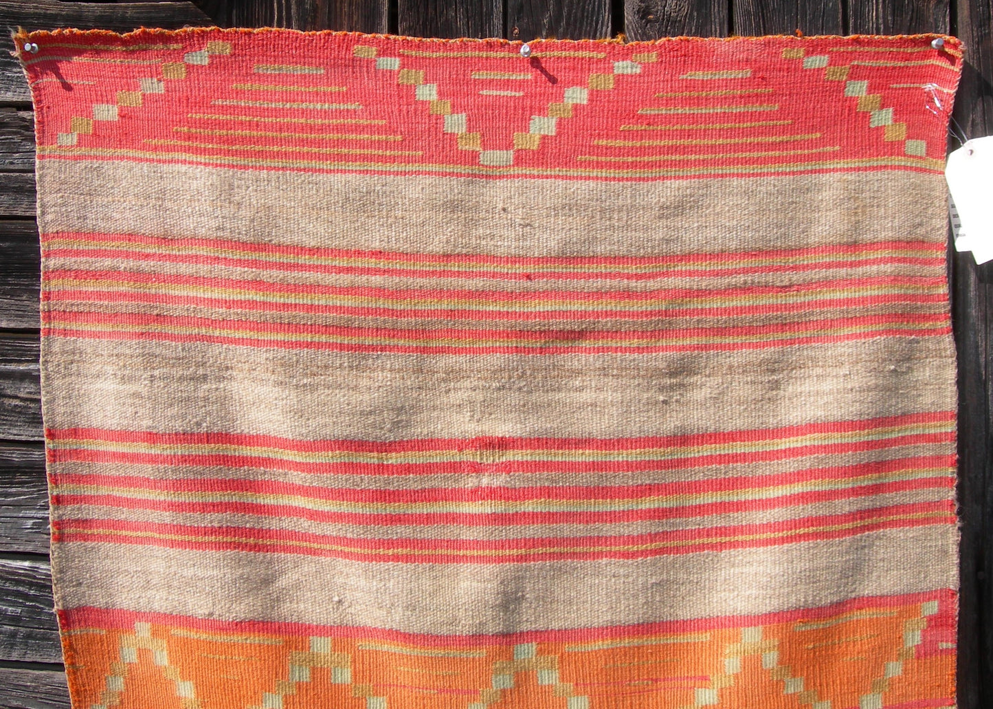 Late Classic Navajo Dine Wearing Blanket With Third Phase Chief's Blanket,Circa 1875/80