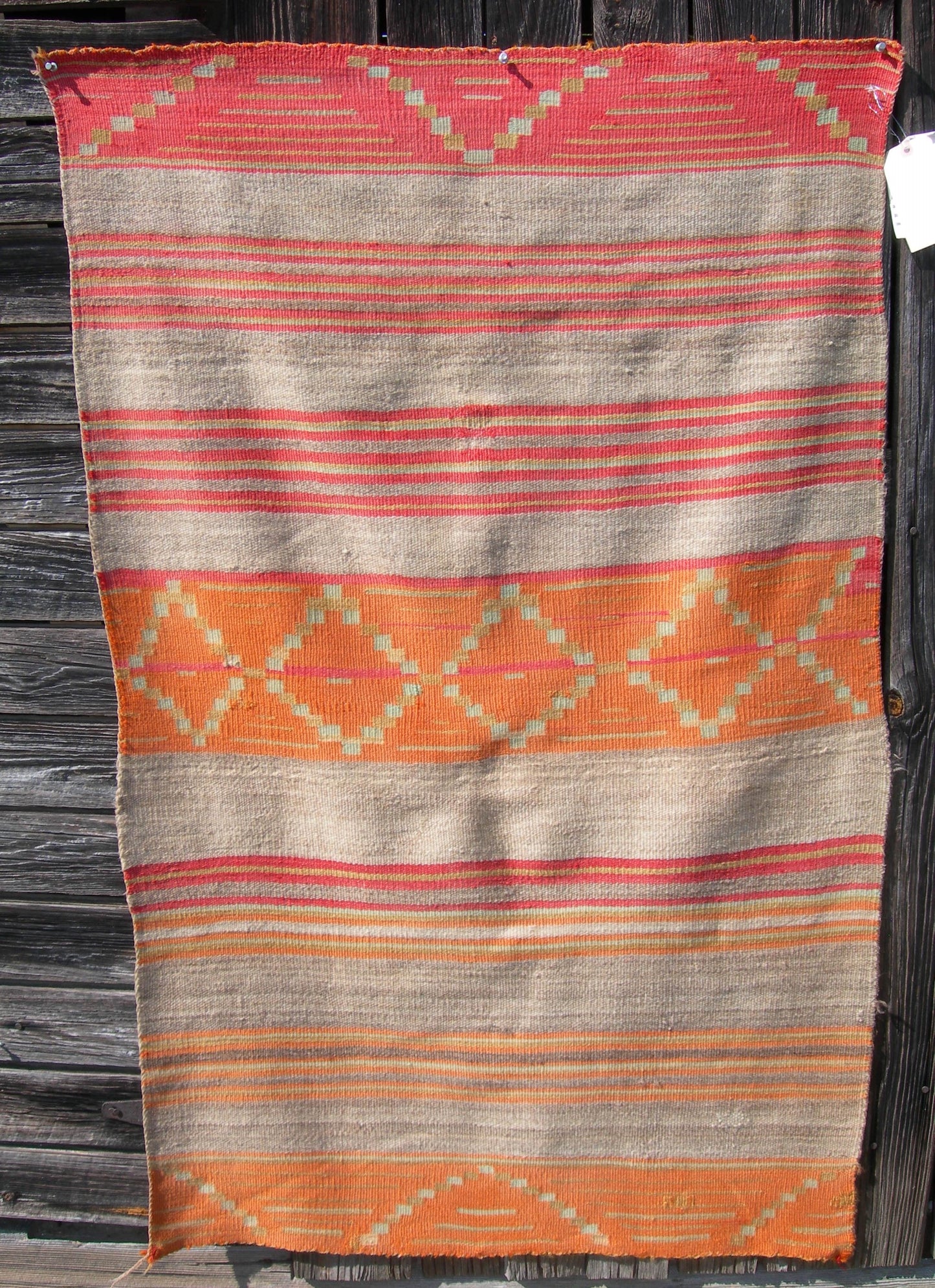 Late Classic Navajo Dine Wearing Blanket With Third Phase Chief's Blanket,Circa 1875/80