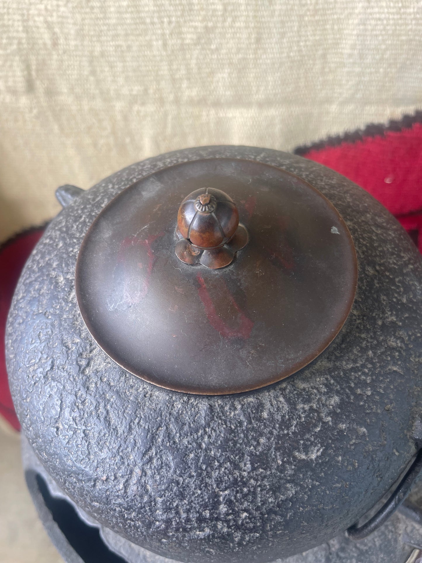 Old Japanese Chagama Kama and Furo for use in the Tea Ceremony