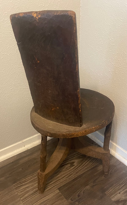 Old Carved Chair, Ethiopia, E. Africa
