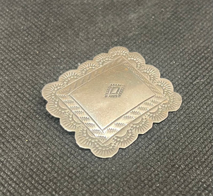 Vintage Sterling Silver Native American Pin & Pendant with Provenance