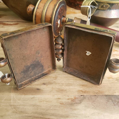 Antique Tibetan Brass & Copper Gau Box