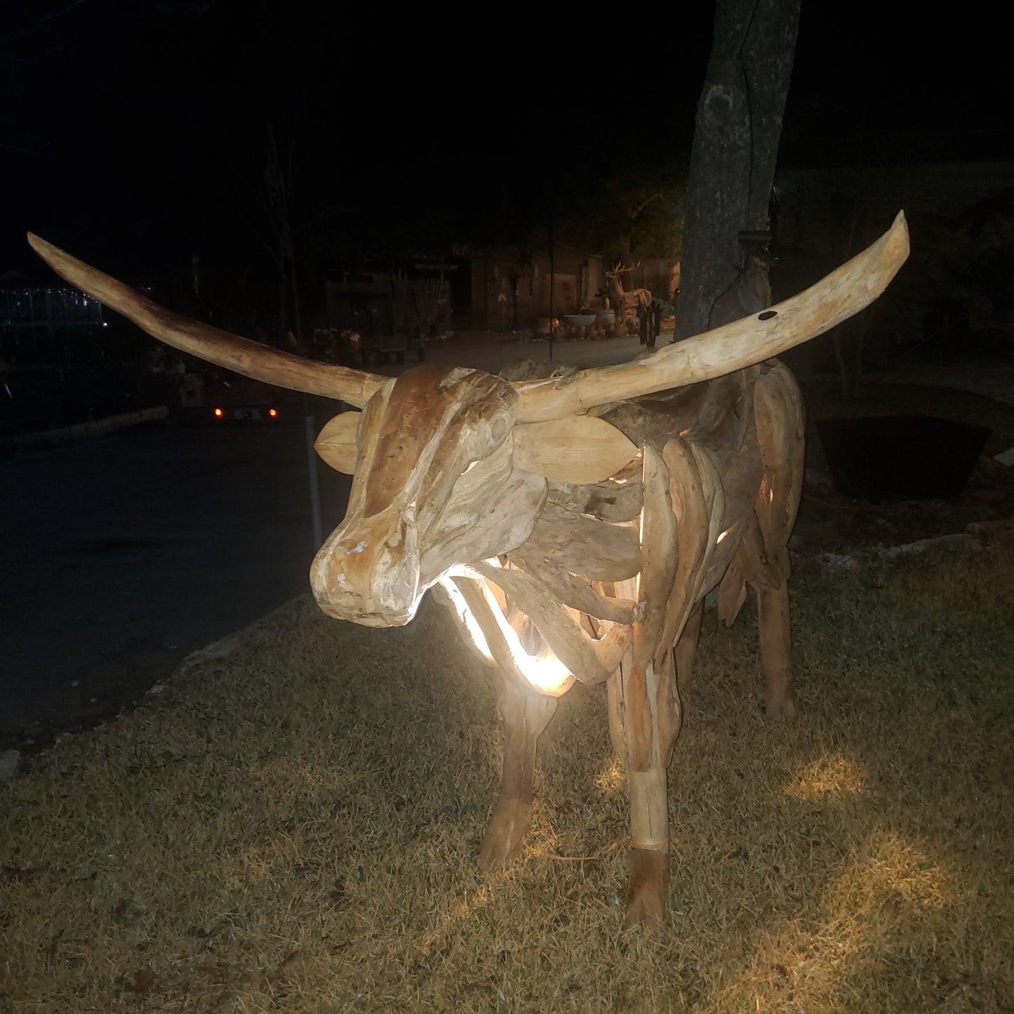 Large driftwood LongHorn Sculpture