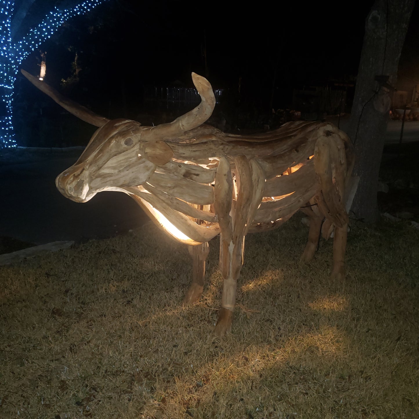 Large driftwood LongHorn Sculpture