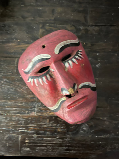 Old & Used Mexican Folk Art Mask from Rural Village