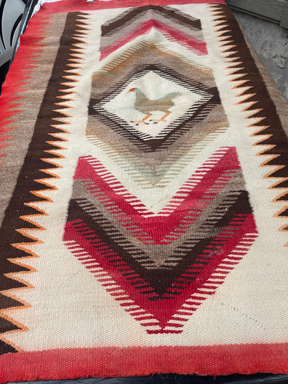 Restoring a Fire Damage Navajo Rug