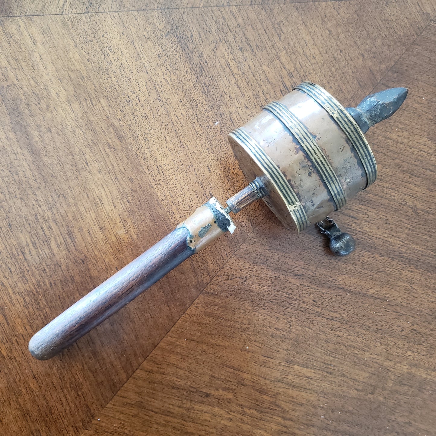 Antique Tibetan Copper Prayer Wheel