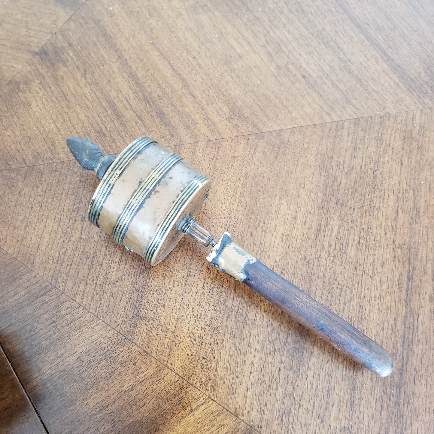 Antique Tibetan Copper Prayer Wheel