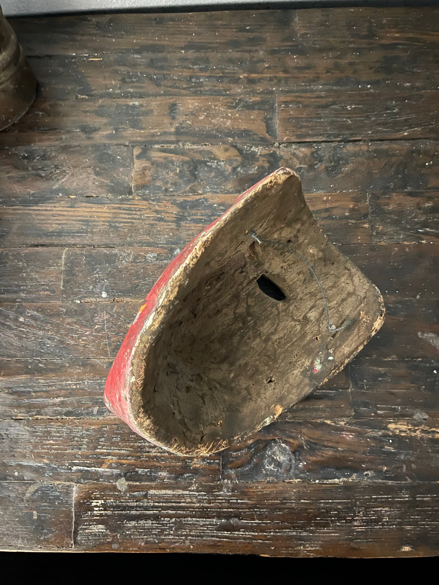 Old & Used Mexican Folk Art Payaso (Clown/Buffoon) Mask from Rural Village
