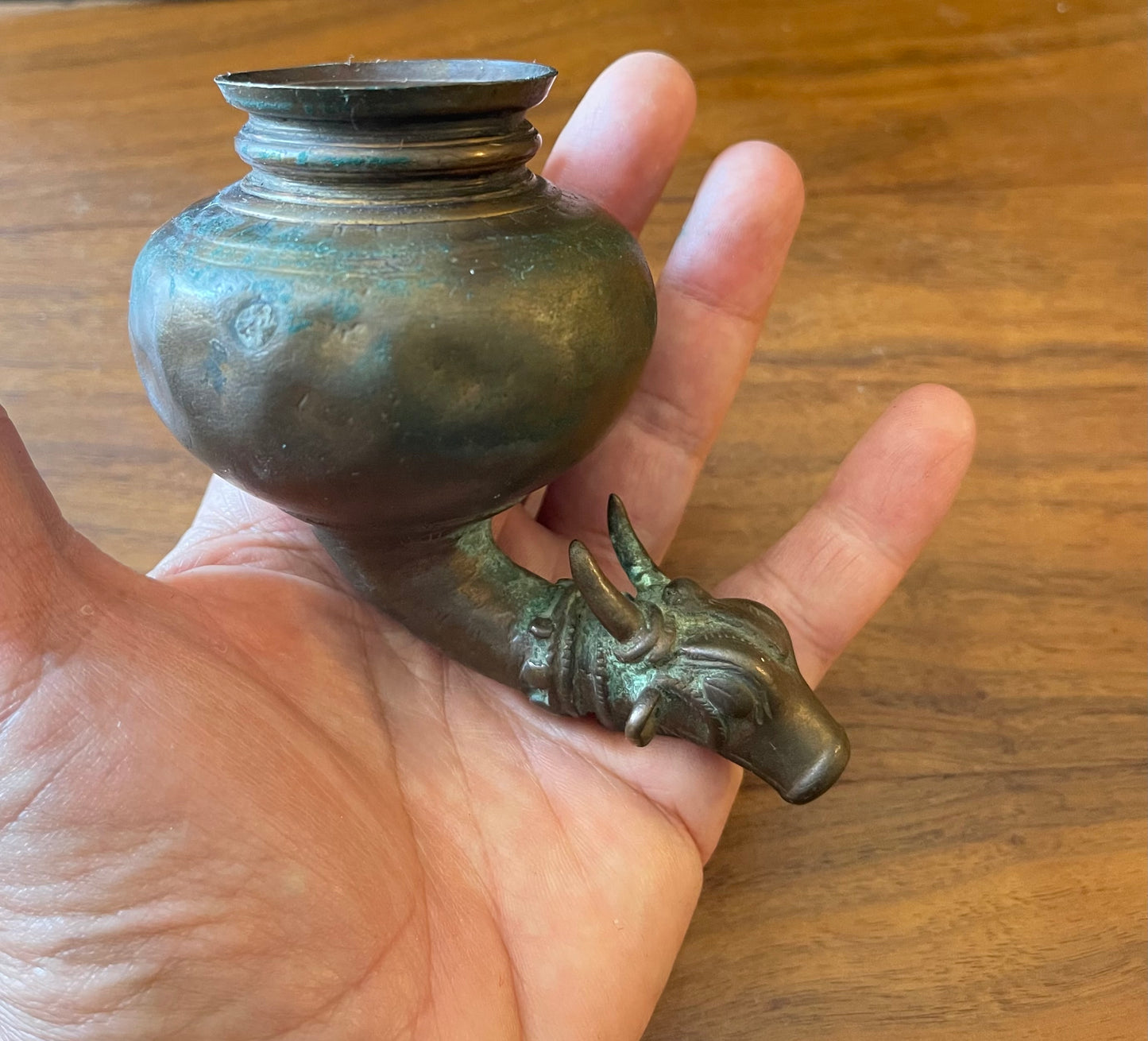 Antique  Bronze Temple Vessel