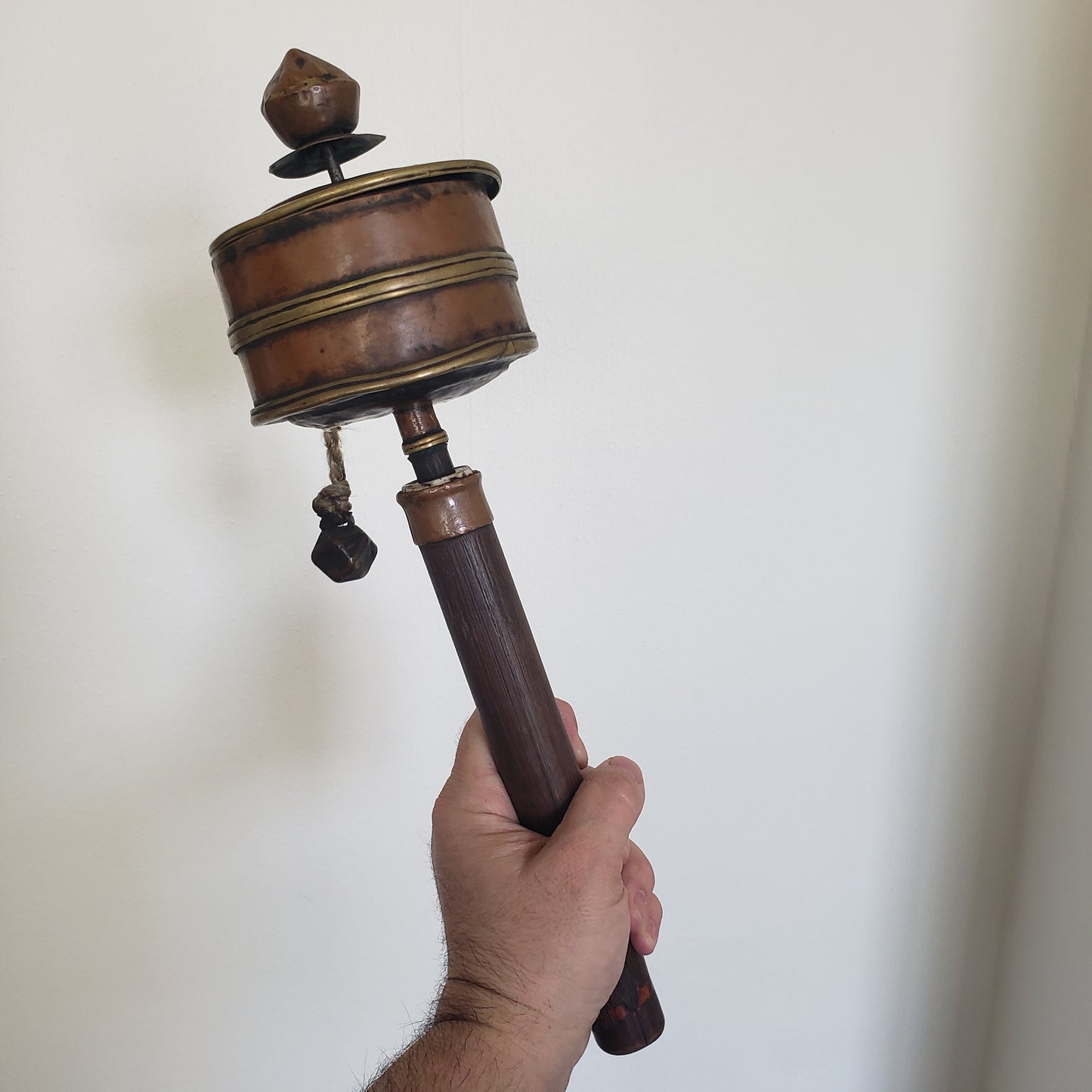Antique Tibetan Copper Prayer Wheel