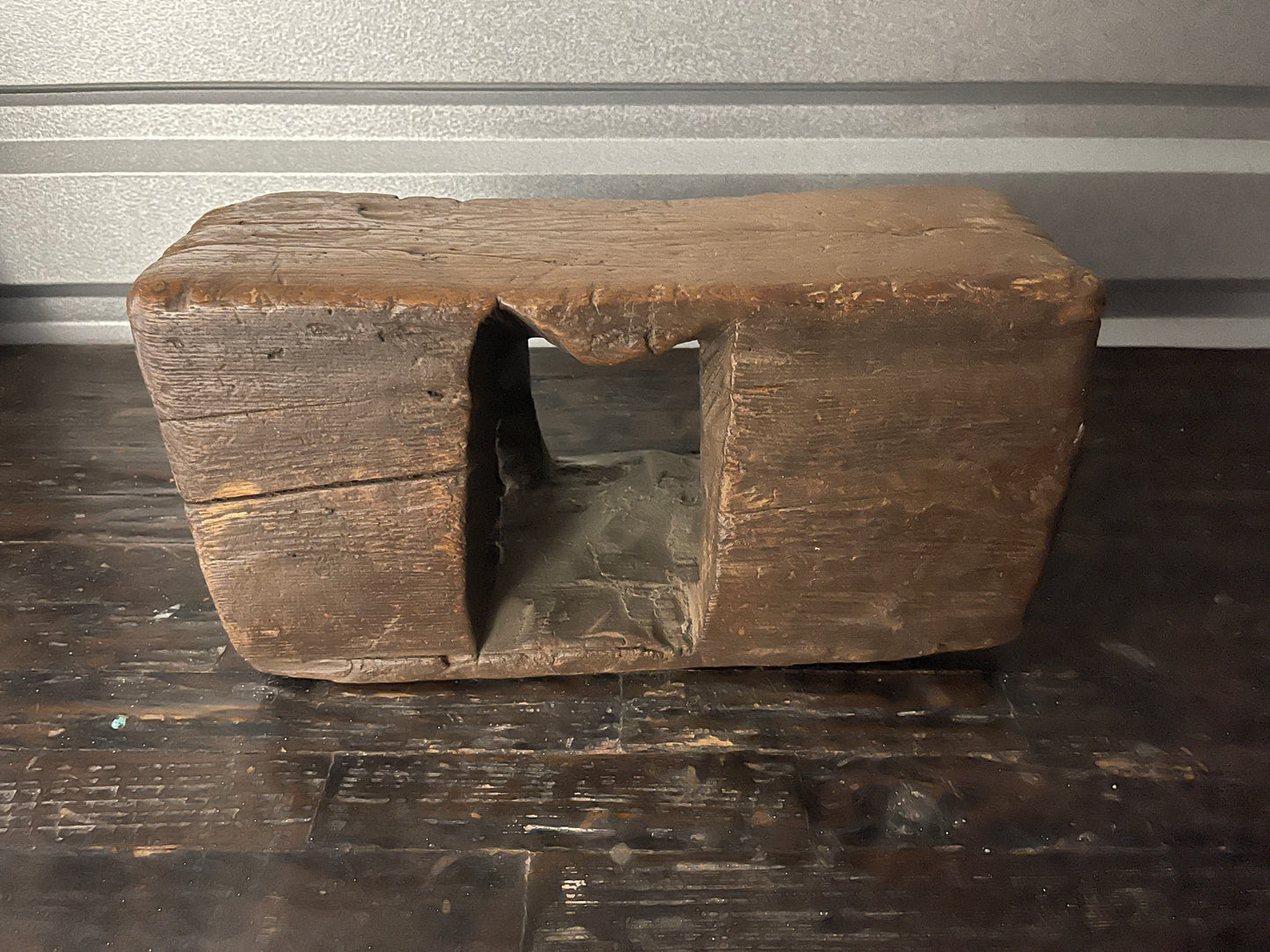 Old Wooden Senufo Stool, West Africa with an Abstract Form