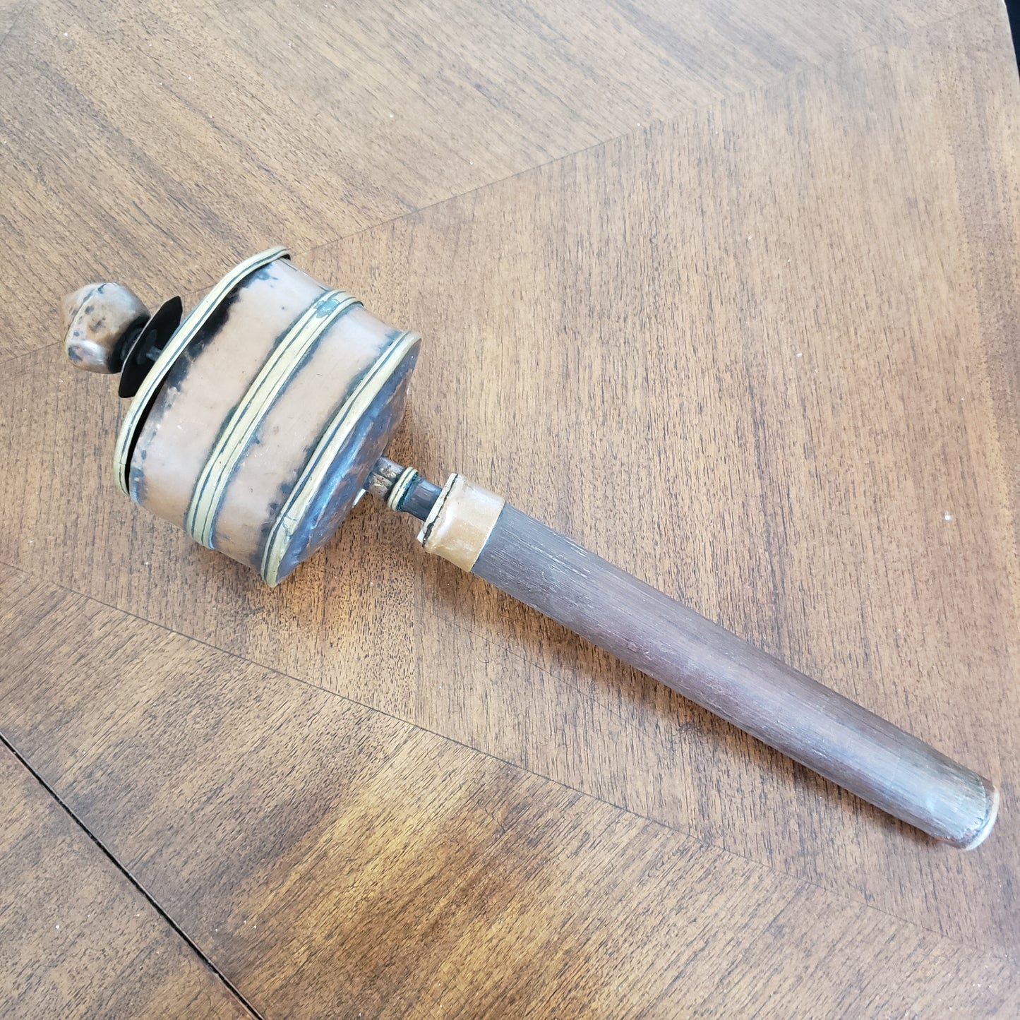 Antique Tibetan Copper Prayer Wheel