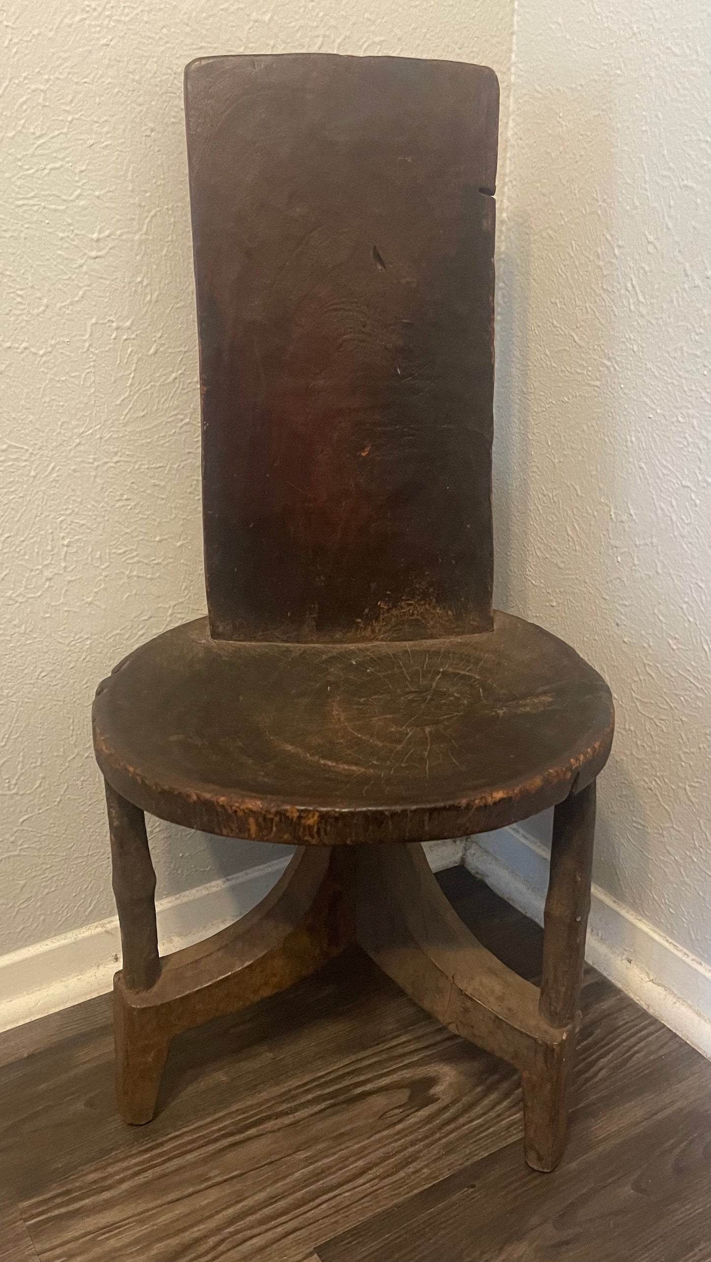 Old Carved Chair, Ethiopia, E. Africa