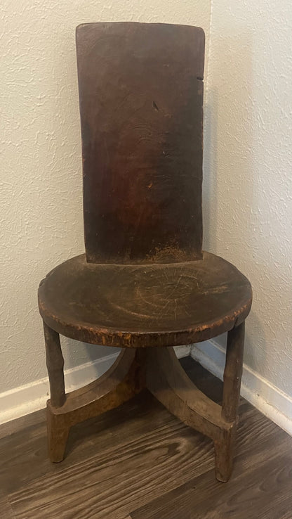 Old Carved Chair, Ethiopia, E. Africa