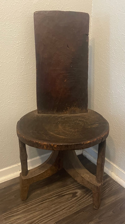Old Carved Chair, Ethiopia, E. Africa
