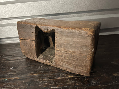 Old Wooden Senufo Stool, West Africa with an Abstract Form