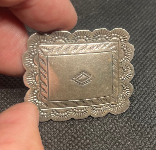 Vintage Sterling Silver Native American Pin & Pendant with Provenance