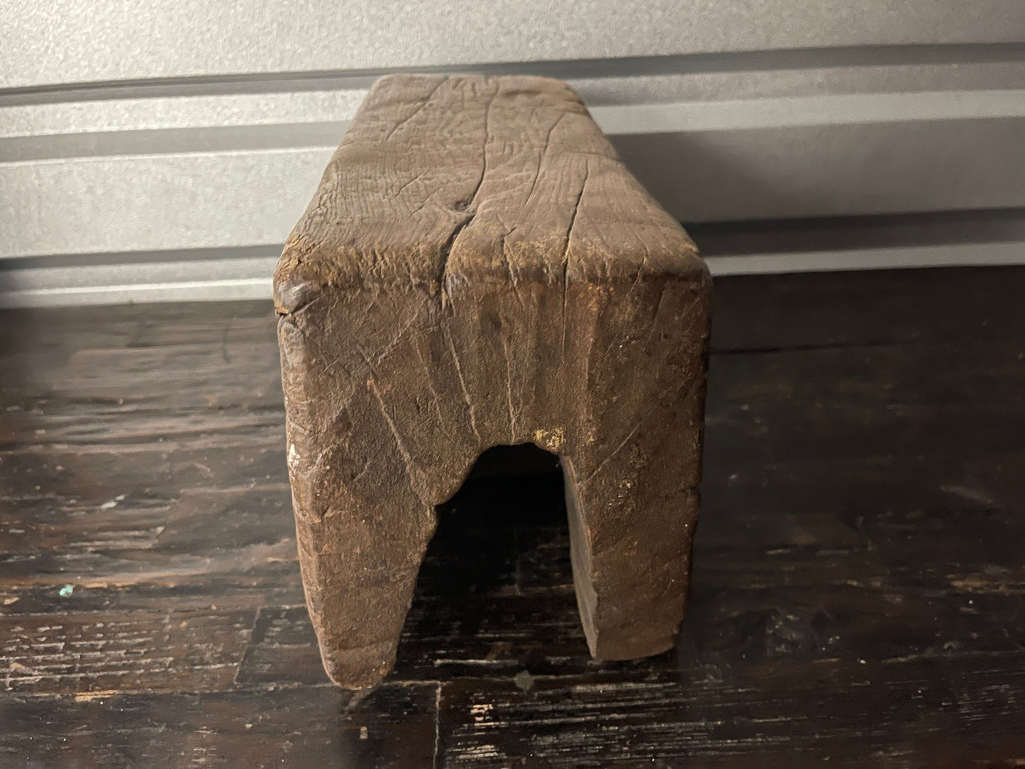 Old Wooden Senufo Stool, West Africa with an Abstract Form