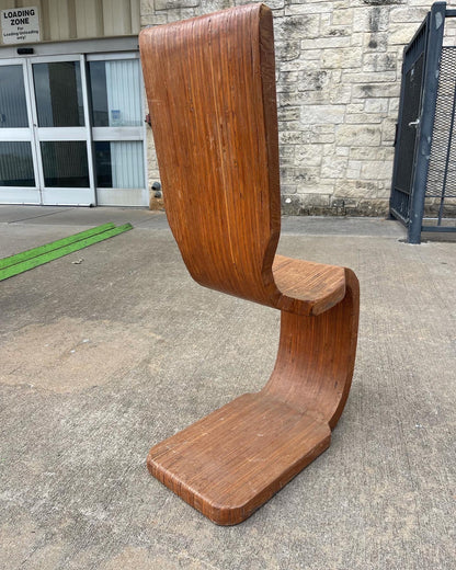 Vintage Mid-Century Bent-Wood Chair, American (unknown artist) ca 1950’s-60’s