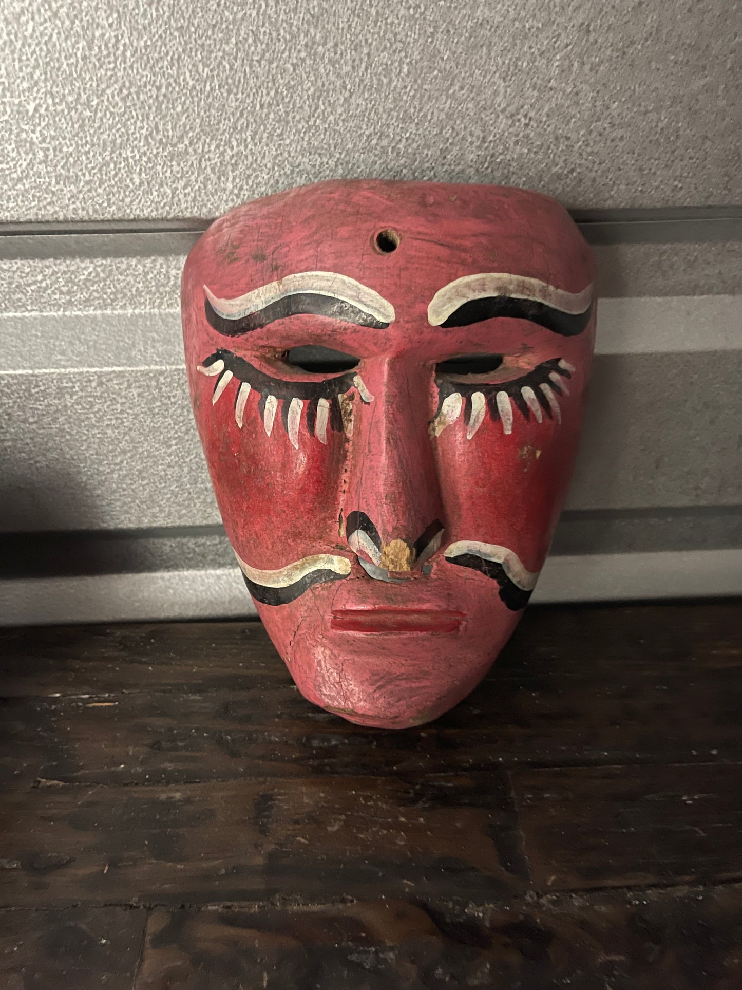 Old & Used Mexican Folk Art Mask from Rural Village