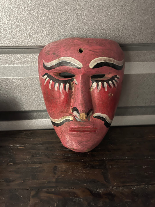 Old & Used Mexican Folk Art Mask from Rural Village