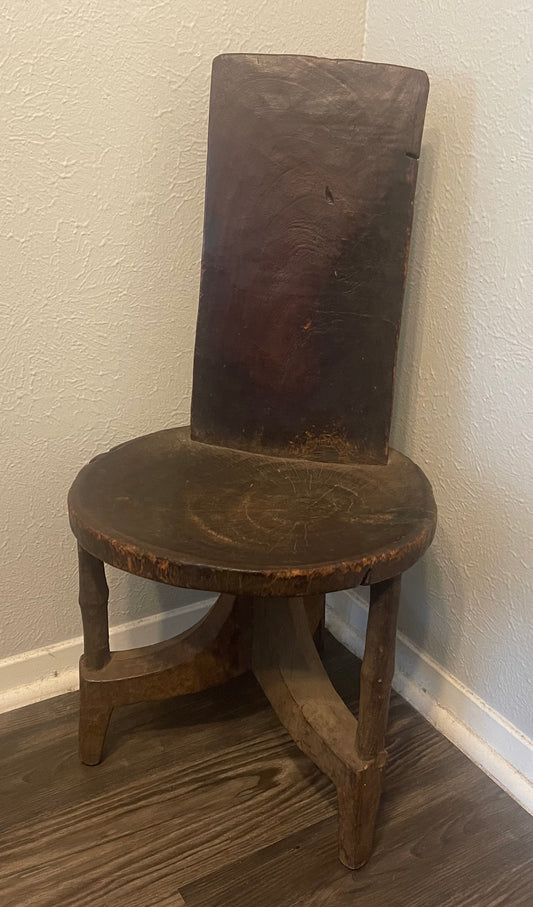 Old Carved Chair, Ethiopia, E. Africa