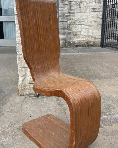 Vintage Mid-Century Bent-Wood Chair, American (unknown artist) ca 1950’s-60’s