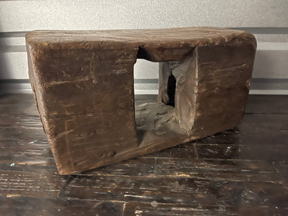 Old Wooden Senufo Stool, West Africa with an Abstract Form