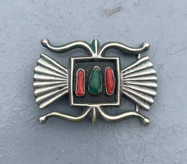 Vintage Navajo sand cast Belt Buckle
