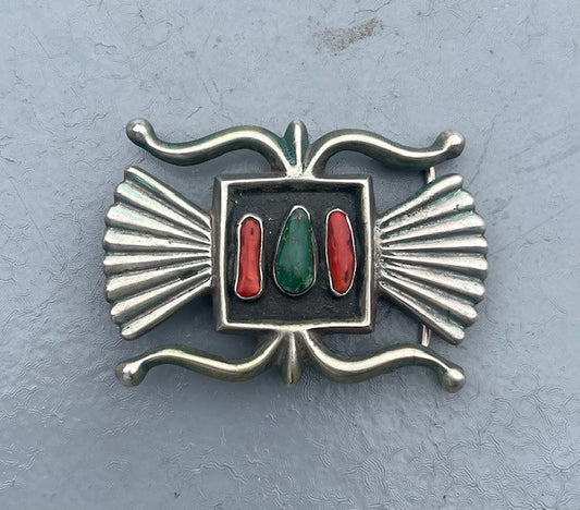 Vintage Navajo sand cast Belt Buckle