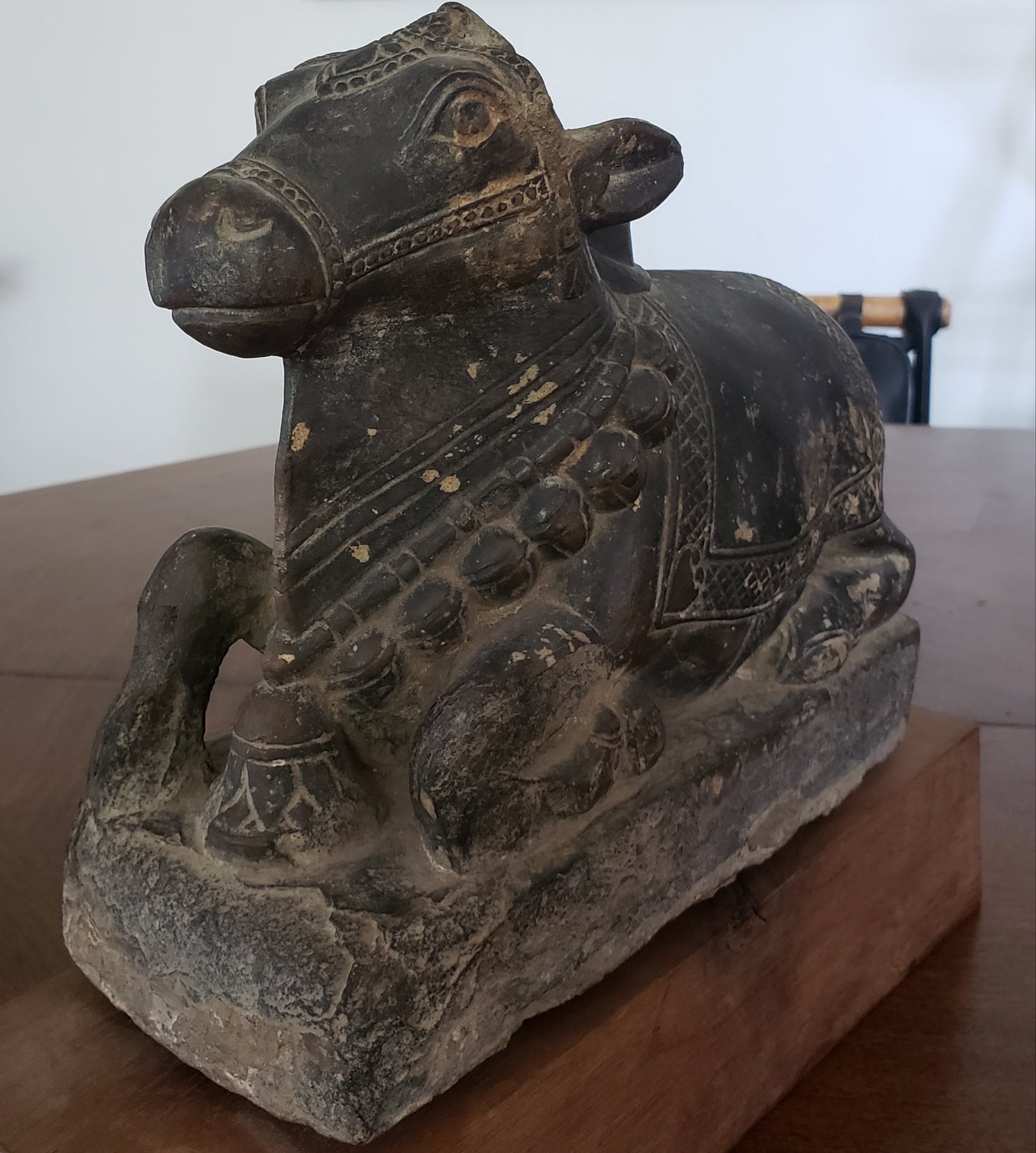 Antique Stone Carved Nandi