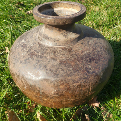 Antique Metal Water vessel from India